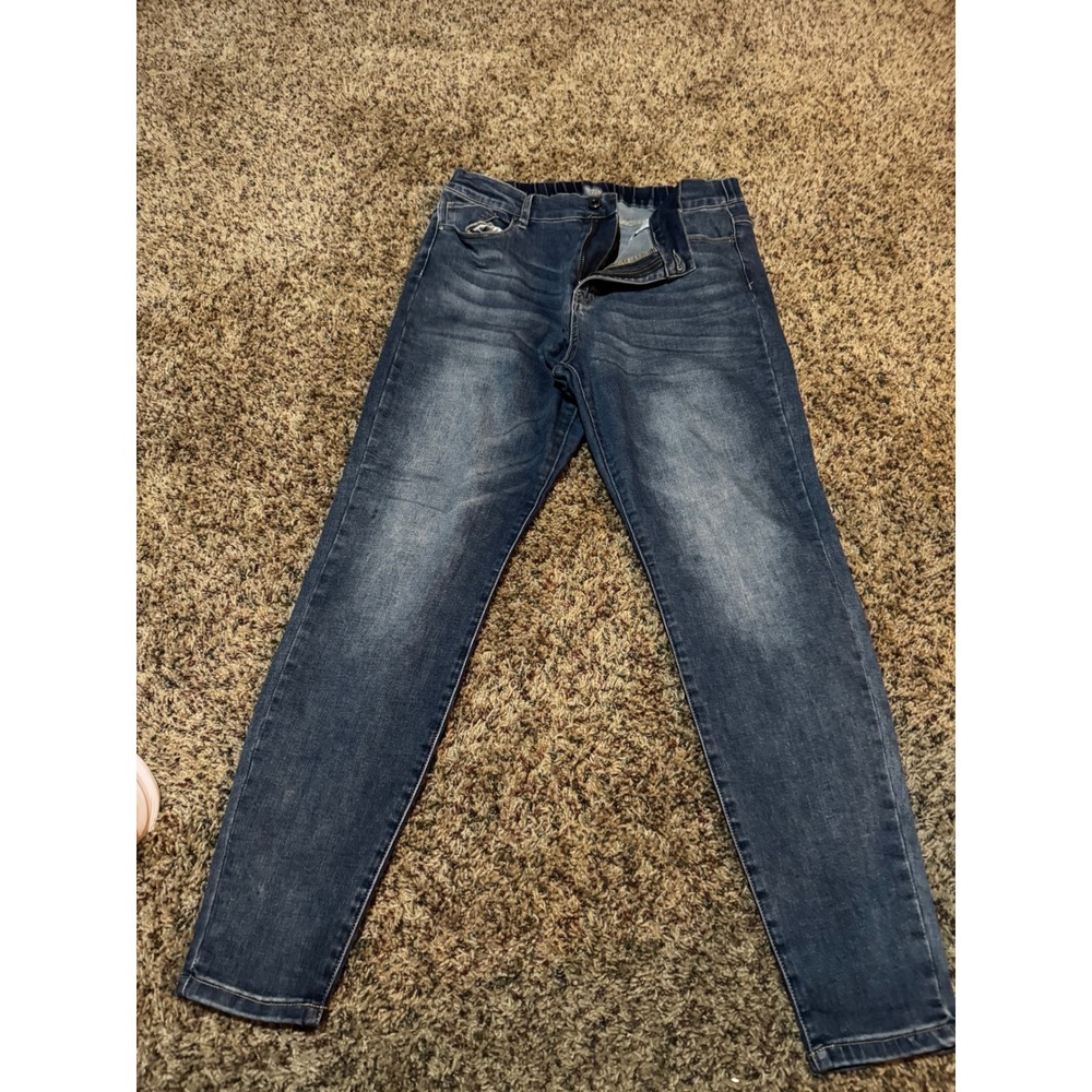 Grace & Lace Womens XL Dark Wash Skinny Jeans Denim Stretch Pants